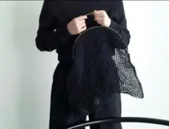 aeta/アエタ　 ペーパーヤーン真鍮トートバッグ　メッシュのサムネイル