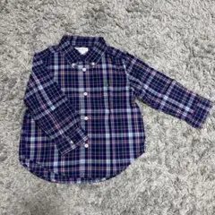 ラルフローレンチェックシャツ　18m80サイズ