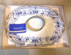 【新品未使用】NARUMI ボーンチャイナ 大皿 花柄