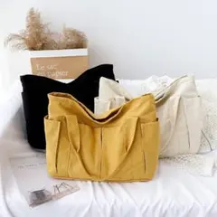 トートバッグ ハンドバッグ キャンバス 帆布 チャック トート 肩掛け 大容量