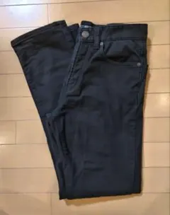 ブラック ストレートデニム（裏地ボア 厚手）