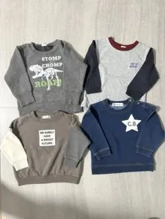 秋冬トップスまとめ売りpetit main,branshesなど　90-95cm