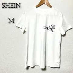 シーイン 【M】 トップス Tシャツ バックプリント カットソー キレイめ 白