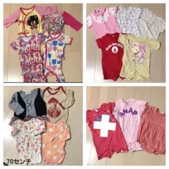 女の子 ロンパースまとめ売り。サイズ70～80センチ