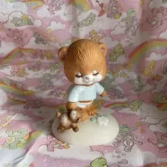 ベビーアニマル　陶器製 プランター　ベア フィギュア 置物 レトロ ベビーアニマル 陶器製 プランター カウボーイ ベア フィギュア 置物