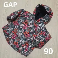 ベビーギャップ　アウター　ダウン　90　花柄　リバティ風　GAP　女の子