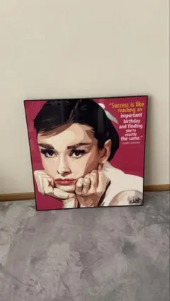 【超美品】オードリー・ヘプバーン アートパネル大のサムネイル
