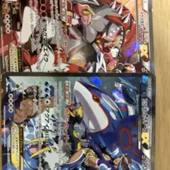 激レア】良品・マグマ団のグラードンEX アクア団のカイオーガEX - メルカリ