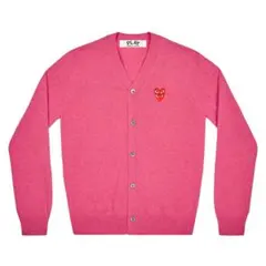 PLAY COMME des GARÇONS ピンクカーディガン Lのサムネイル