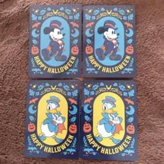 ディズニー　じゃんけんカード　ドナルド　ミッキー　ハロウィン
