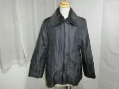 ジェーン・アシュレイ キルティングジャケット 襟ボア 長袖 XL 黒 