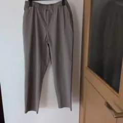 紳士ベージュ ゴムウエスト スラックス