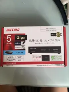 未使用品　BUFFALO LSW6-GT-5NS/BK　5ポートスイッチングハブ
