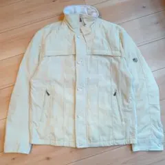 santa fe キルティング　中綿　裏起毛　ナイロン　ジャケット　48　М　白