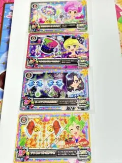 アイカツ　サイン入り　服部ユウ　綿貫ミミ　水越アリサ　幽木れいか　CP