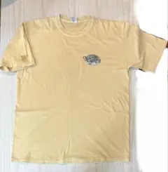 イエロー プリント Tシャツ