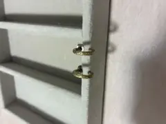 ハワイアンジュエリーゴールドリングデザインピアス