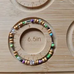 ハンドメイド ブレスレット 6.5インチ メンズにも♡