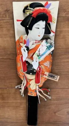 【伝統工芸】大型 押し絵羽子板 高さ55cm 歌舞伎 火消し 縁起物 置物 伝統工芸】押し絵 羽子板 歌舞伎名狂言 舞玉 大型 長さ55cm 縁起物