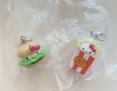 ハローキティアメリカンデザイン めじるしアクセサリー ハンバーガー ポップコーン