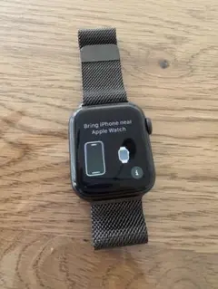 Apple Watch ブラック メッシュバンド付き