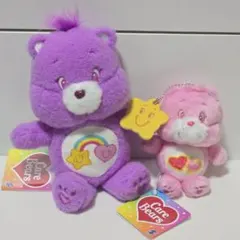 ケアベア 羊毛フェルト風ㅡぬいぐるみ マスコット with スターバディ