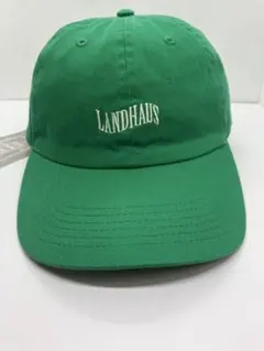 未使用タグ付き　値下OK ランドハウスLANDHAUS キャップ　帽子　グリーンのサムネイル