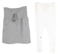 SS1543■新品 マタニティ スカート レギンス 2点セット Mサイズ