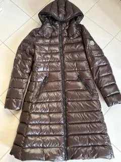 Moncler ブラウン ロングダウンジャケット0サイズ　美品✨