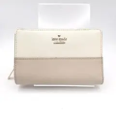 ケイトスペードニューヨーク　折財布　財布　ベージュ