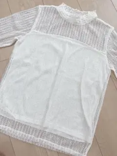 earth music&ecology アイボリー レーストップス S