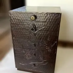 ☆期間限定！昭和レトロ【木彫装飾アンティーク三面鏡/ドレッサー現状