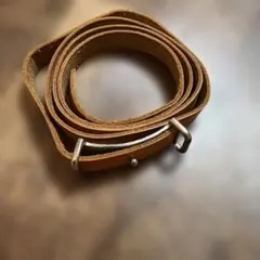 HERMES レザーブレスレット ブラウン - メルカリ