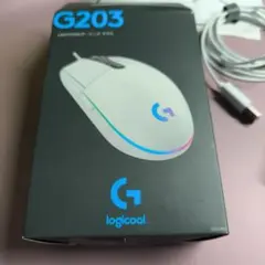Logicool G203 LIGHTSYNC ゲーミングマウス ホワイト