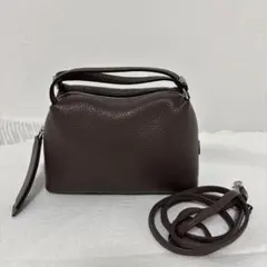 美品GIANNI CHIARINI アリファS ハンド ショルダーバッグ 黒