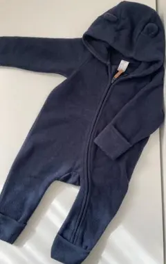 Baby GAP ジャンプスーツ 4-6months フリース ネイビー