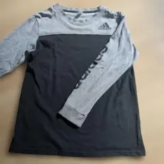 adidas 長袖カットソー グレー・黒