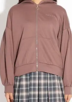 Pinklatte フード付きパーカー XS ブラウン