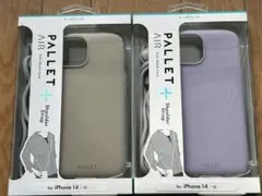 Pallet AIR iPhone ケース14/13用 グレー・パープル