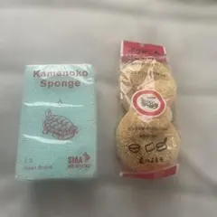 亀の子スポンジ ＆ よりどころホワイトたわし セット