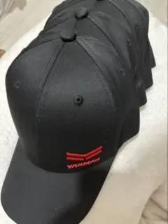 YANMAR ワークキャップ ブラック レッド　４枚セットのサムネイル