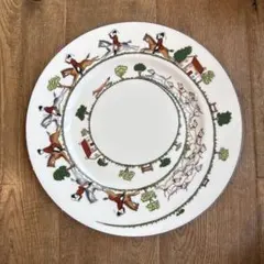 【旧刻印】ウェッジウッド ハンティングシーン プレート 旧刻印】ウェッジウッド ハンティングシーン プレート