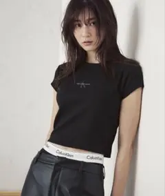 Calvin Klein Jeans モノグラムベビーTシャツ