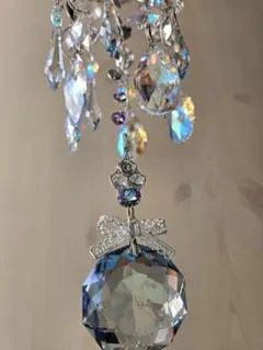 スワロフスキー✨️ブルーバイオレットボール40シャンデリア✨️サン
