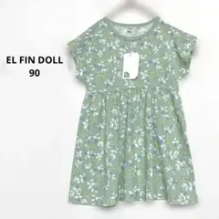 EL FIN DOLL ワンピース 新品タグ付 花柄 90 可愛い K226のサムネイル