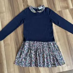 H&M ネイビー ニットワンピース