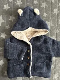 babyGAP アウター ジャケット ニット フリース 80cm ネイビー