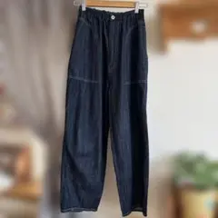 URCH RNA レディース デニムパンツ ワイドパンツ インディゴのサムネイル