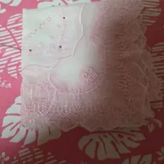 GIVENCHY　 ピンク レース ハンカチ