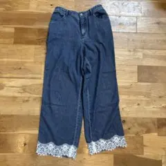 LEPSIM ♡ スースー裾レースデニムパンツのサムネイル